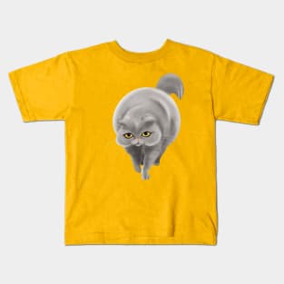 Big grey cat Kids T-Shirt